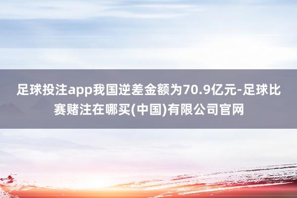 足球投注app我国逆差金额为70.9亿元-足球比赛赌注在哪买(中国)有限公司官网