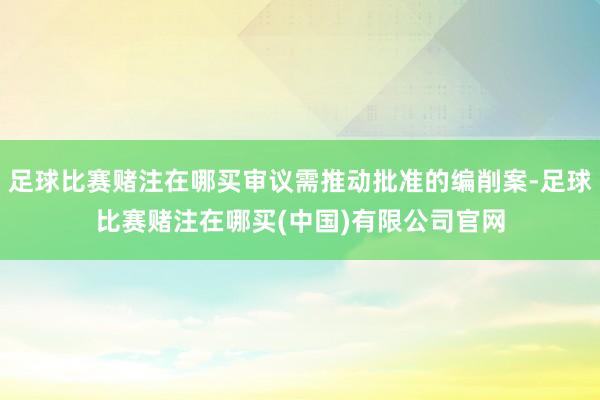 足球比赛赌注在哪买审议需推动批准的编削案-足球比赛赌注在哪买(中国)有限公司官网