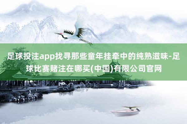 足球投注app找寻那些童年挂牵中的纯熟滋味-足球比赛赌注在哪买(中国)有限公司官网