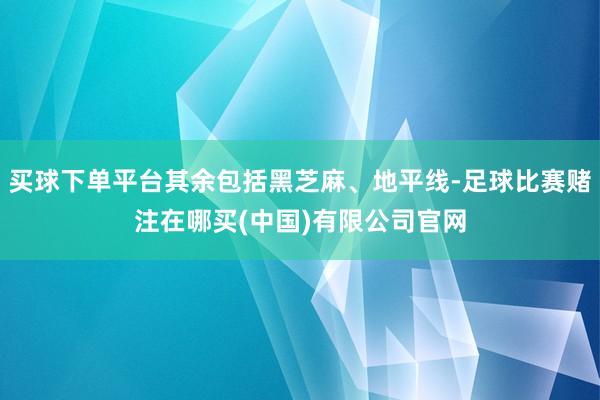 买球下单平台其余包括黑芝麻、地平线-足球比赛赌注在哪买(中国)有限公司官网