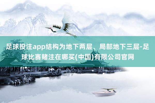 足球投注app结构为地下两层、局部地下三层-足球比赛赌注在哪买(中国)有限公司官网