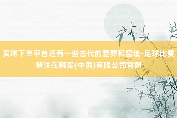 买球下单平台还有一些古代的墓葬和窑址-足球比赛赌注在哪买(中国)有限公司官网