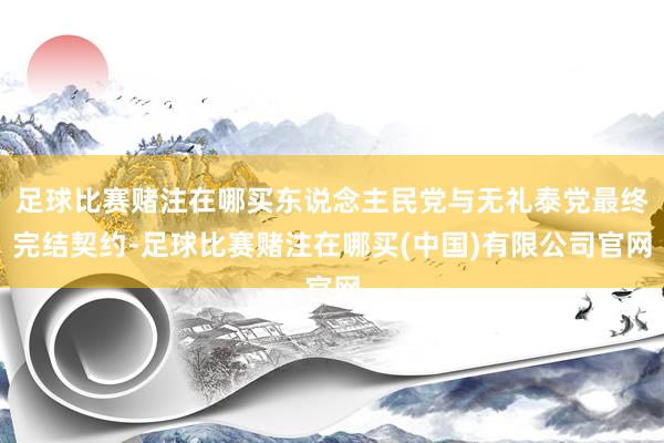 足球比赛赌注在哪买东说念主民党与无礼泰党最终完结契约-足球比赛赌注在哪买(中国)有限公司官网