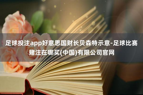 足球投注app好意思国财长贝森特示意-足球比赛赌注在哪买(中国)有限公司官网