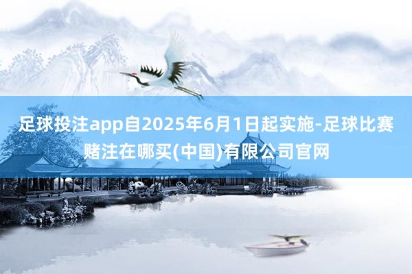 足球投注app自2025年6月1日起实施-足球比赛赌注在哪买(中国)有限公司官网