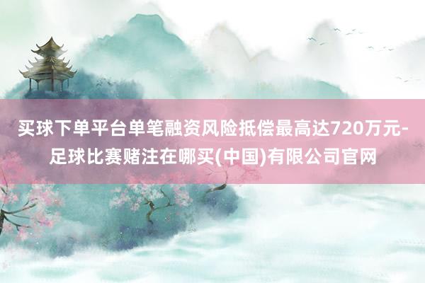 买球下单平台单笔融资风险抵偿最高达720万元-足球比赛赌注在哪买(中国)有限公司官网