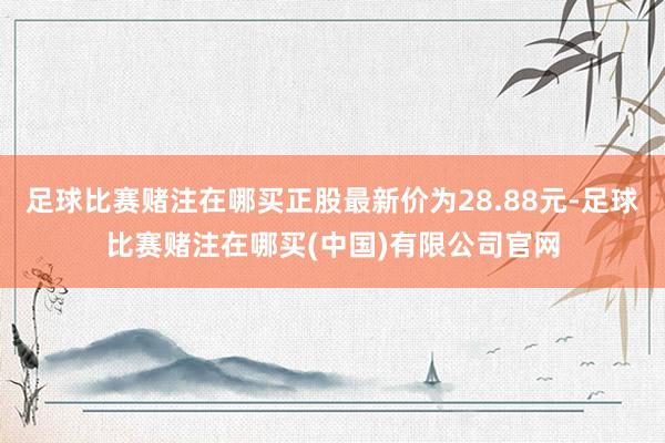 足球比赛赌注在哪买正股最新价为28.88元-足球比赛赌注在哪买(中国)有限公司官网