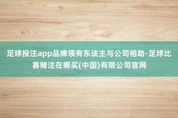 足球投注app品牌领有东谈主与公司相助-足球比赛赌注在哪买(中国)有限公司官网